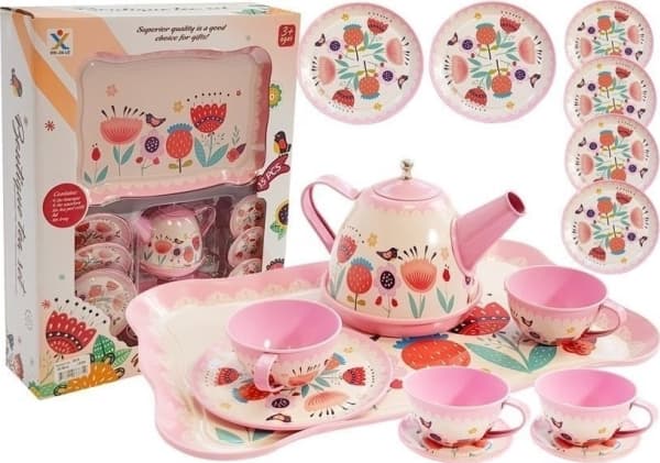 LeanToys tekoppar tekannor tefat 14 delar LEAN Toys