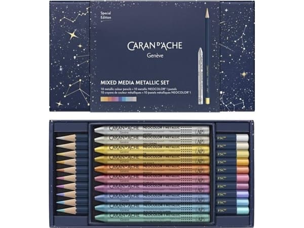 Cosmic Blue metallic-pennor 20 färger