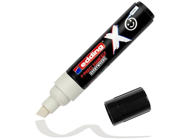 Edding 6900 X Multimarker, Sort, Hvid, Mejselspids, Genanvendt plast, Wood/laminate, 2 mm, 1 cm