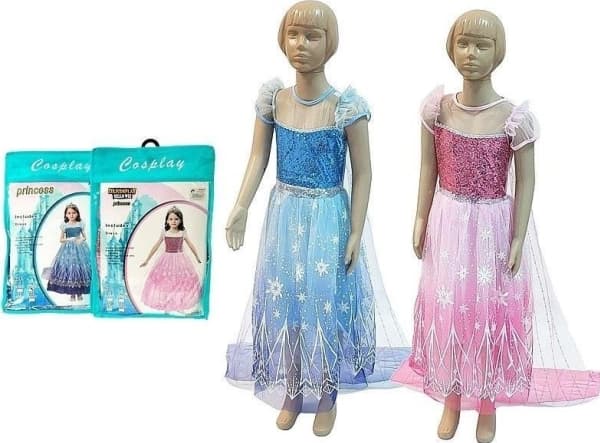 Prinsessa karnevaalipuku koko 110-120cm MIX