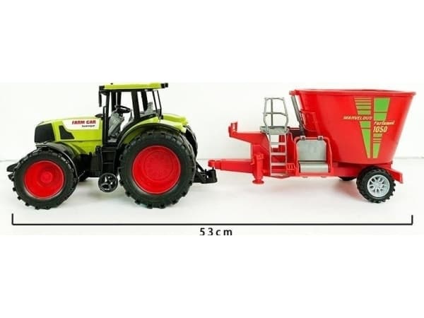 Traktor med blandebatteri