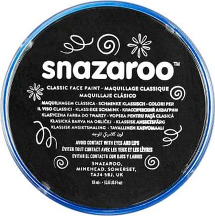 Akson Ansikts- och kroppsfärg Svart Snazaroo 18 ml