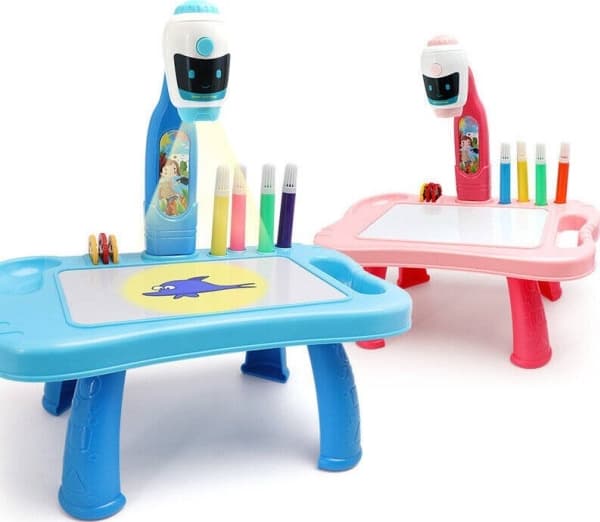 LeanToys Miniprojektor Robotbord 2in1 Tillbehör Rosa