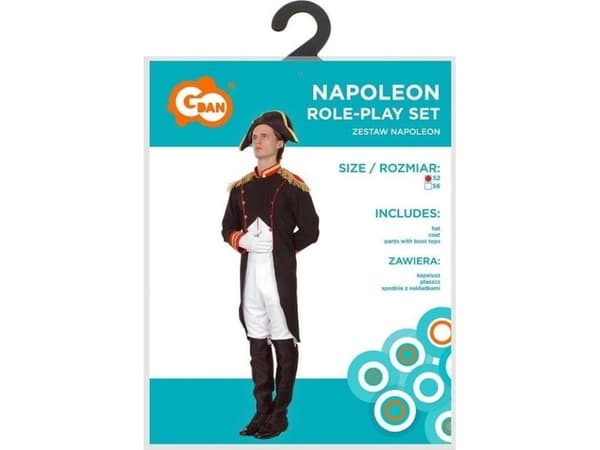 Voksenkostyme Napoleon størrelse 52