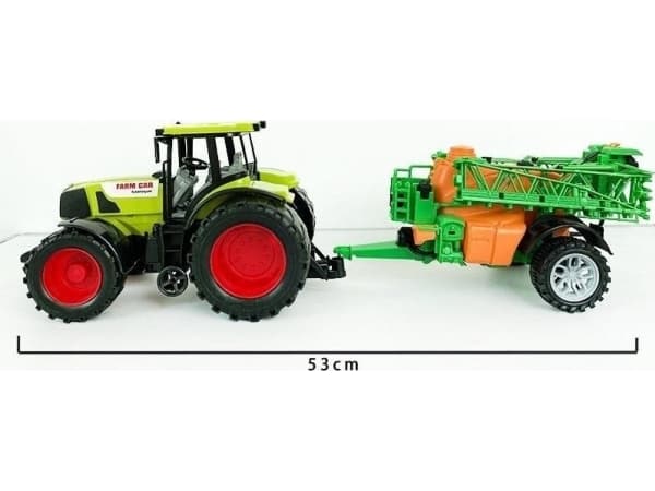 Traktor med sprøyte