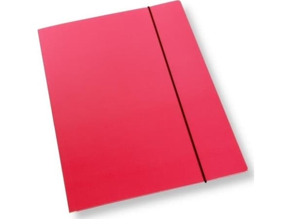 A4-mappe med strikk, rosa lakk, 350gsm (10stk)