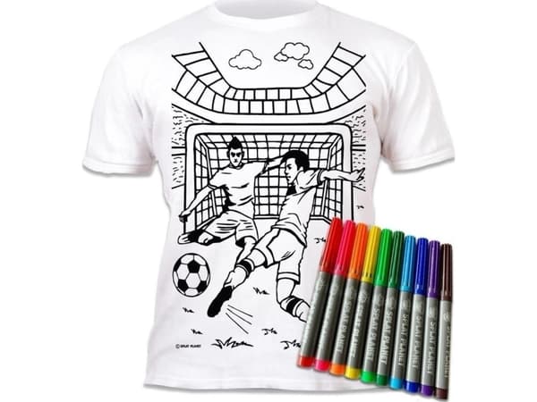 T-shirt för flerfärgsinfärgning i boll 9-11