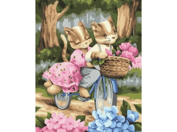 Maleri etter tall - Romantisk reise 40x50cm