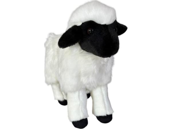 Svart og hvit sau 25cm