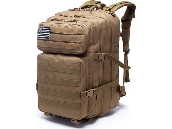 LeanToys Tursekk Militær Taktisk Sand Militærryggsekk 40-60L