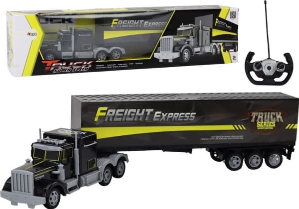 LeanToys kaukosäädin RC Truck 27MHZ valot keltainen