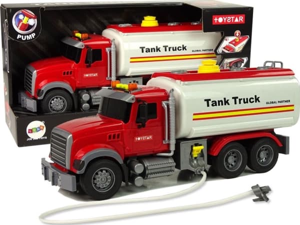 LeanToys Tankbil vita ljud ljus