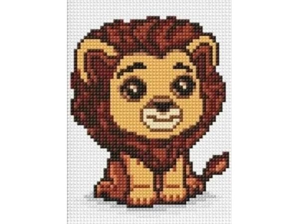 Diamond Mosaic - King of Animals 15x20cm