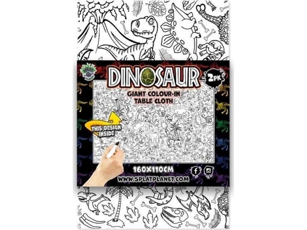 Dinosaurier 2st bordsduk att måla