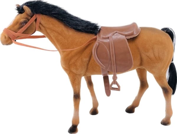 BRUN FLOKKET HEST 33,5CM