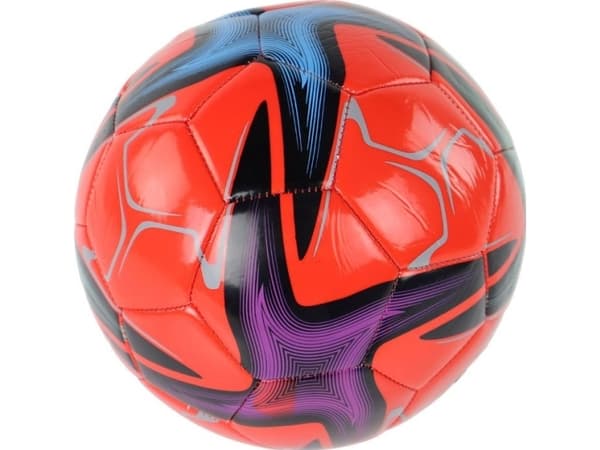 Rød fotball 24cm størrelse 5 Lean Toys
