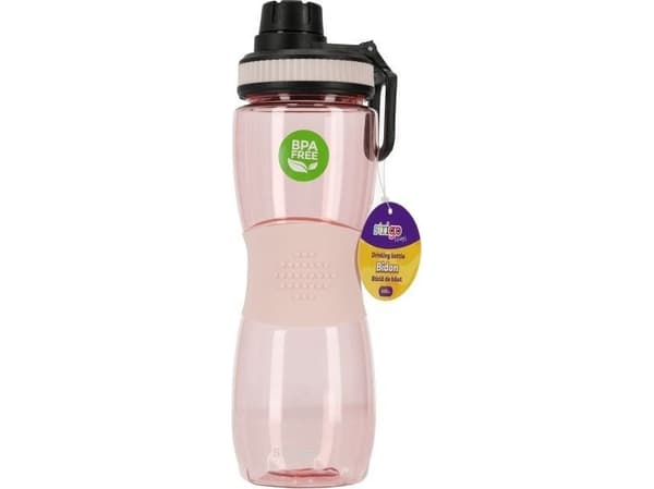 Bidon with rubber handle pink