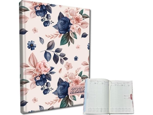 Kalender 2025 A5 veckotidning rosor