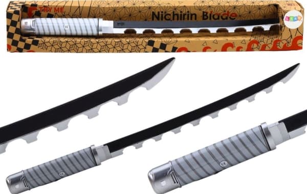LeanToys Nichirin Samurai Sword Batteridrevet Komfortabelt håndtak Svart lyd