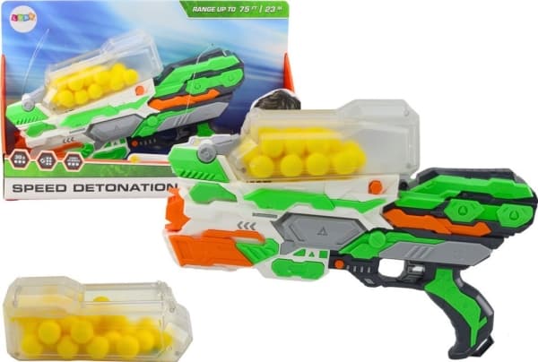 Lean Toys mykball 23 meter pistol, skyter 30 baller