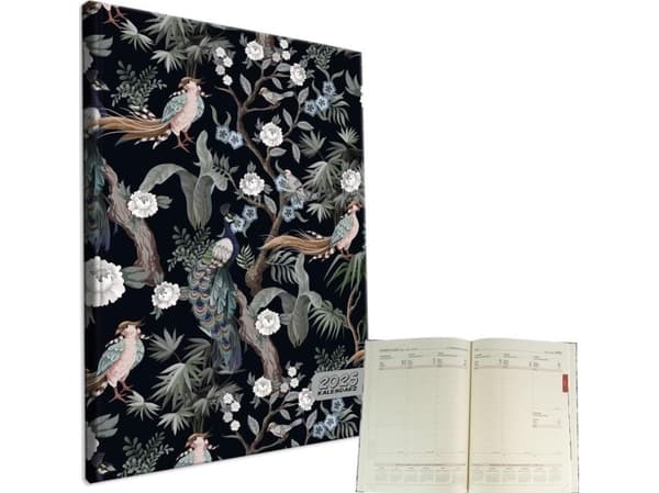 Kalender 2025 A4 Veckotidning Botanique Peacocks