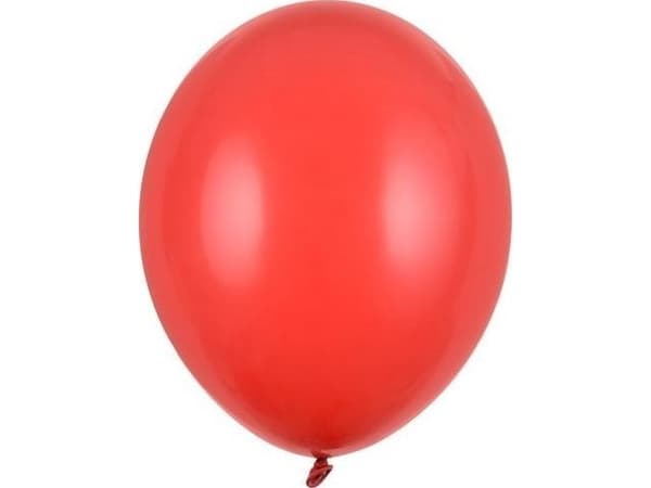 Balloons Strong Pastel Poppy Red 30cm 50pcs