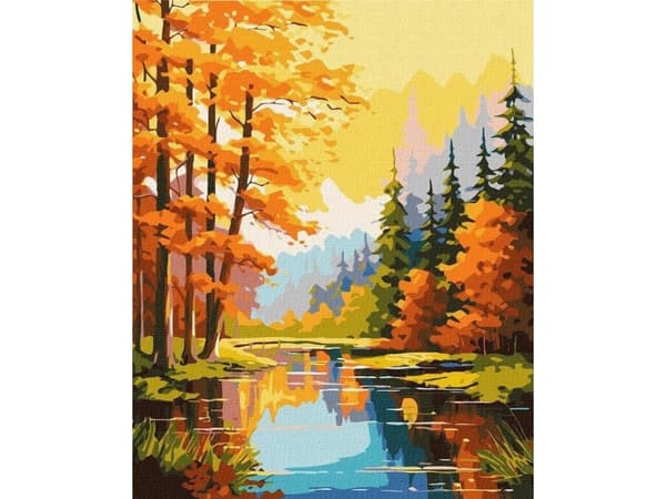 Maleri etter tall - Høstskjønnhet 40x50cm