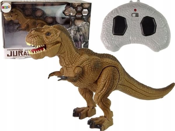 LeanToys Fjernstyrt Dinosaur Tyrannosaurus Rex Brun LEAN Leker