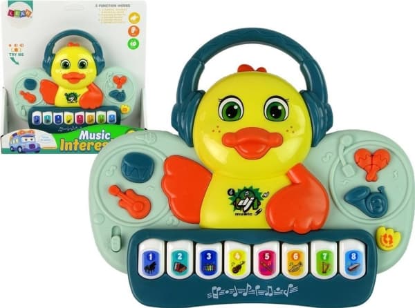 LeanToys Interaktiivinen Duck Piano DJ Sound Musiikki-instrumentit Melodies