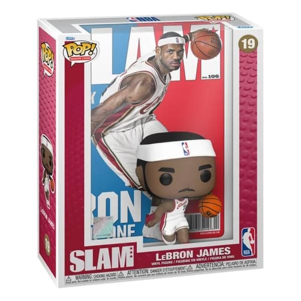NBA Cover POP! Basketball Vinyl figur LeBron James (SLAM Magazine) 9 cm