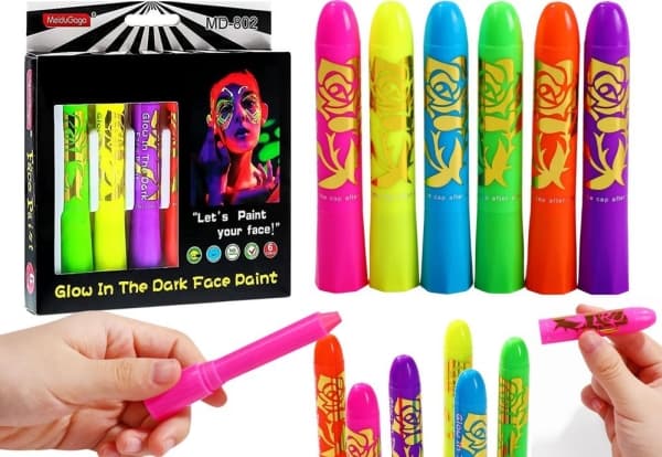 Kasvomaalaussarja Neon kynät 6kpl