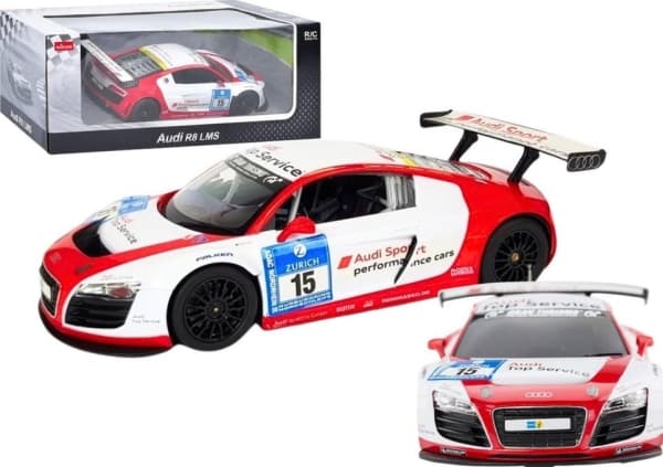 Bil R/C 1:24 Fjernstyrt Sports AUDI R8 LMS Hvit Rastar