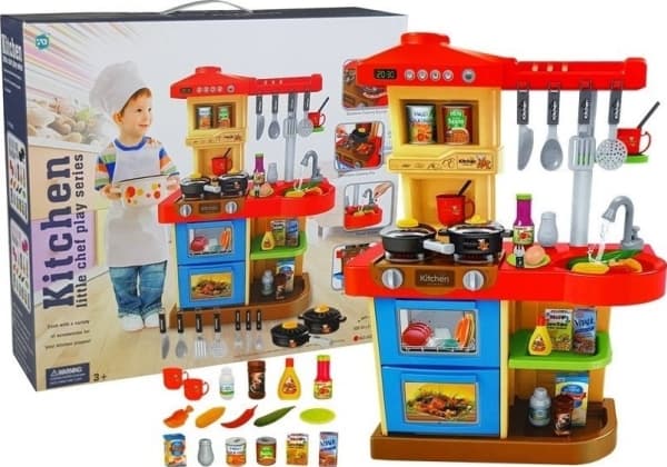 Småbarn Kjøkken med lyder og lys LEAN Toys kran