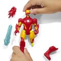 Miniatyrbild 3 av 6: MixMashers Iron Man, 12 cm anpassningsbar statyett att mixa och matcha med tillbehör, Marvel, från 4 år
