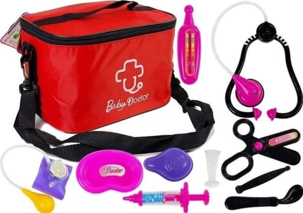 LeanToys Lekarza w Torbie z Akcesoriami Stetoskop