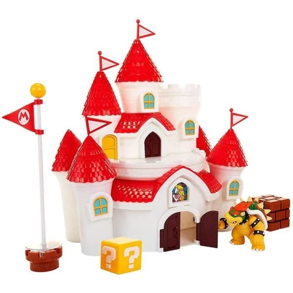 Mushroom Kingdom Castle Playset - JAKKS PACIFIC - Super Mario - Röd - Barn