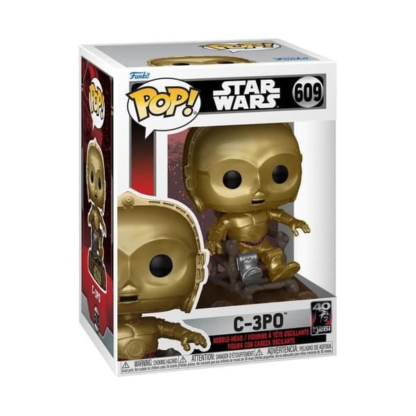 Samlarfigur - Funko - C-3PO - Star Wars - 40-årsjubileum - I fåtölj