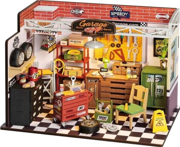 Sammenleggbar tre LED-modell - Verksted