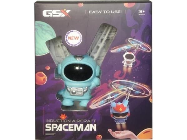 Flygande kosmonaut med batterier