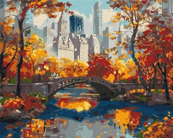 Maleri etter tall - Golden park 40x50cm EDUKAMP