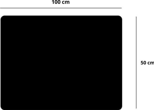 Lean Stor mus- och tangentbordsmatta för kontoret 100 x 50 cm LEAN