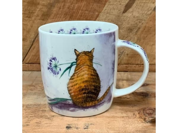 GiftWorld M43 Mugg Katt med blomma