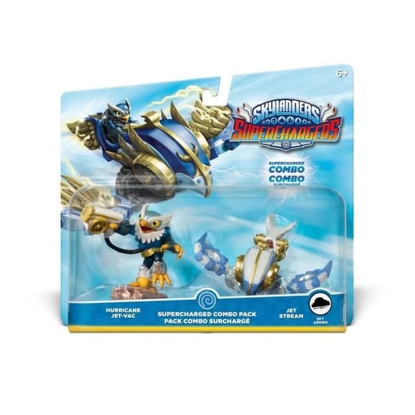 Skylanders Superchargers Hurricane Jet Vac + Jet Stream Figurer