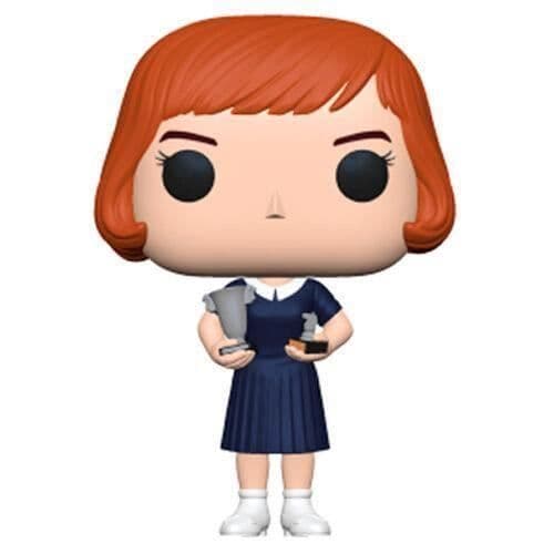 POP Queens Gambit Beth med troféfigur - FUNKO - Svart - Leksak - Blandat