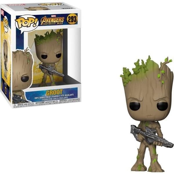 Figur - Funko Pop! - Marvel - Avengers Infinity War - Teenage Groot - pistol