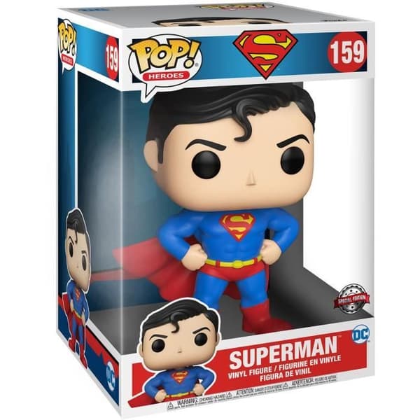 Funko Pop! Jumbo: DC Comics- Superman w / Chase (MT)