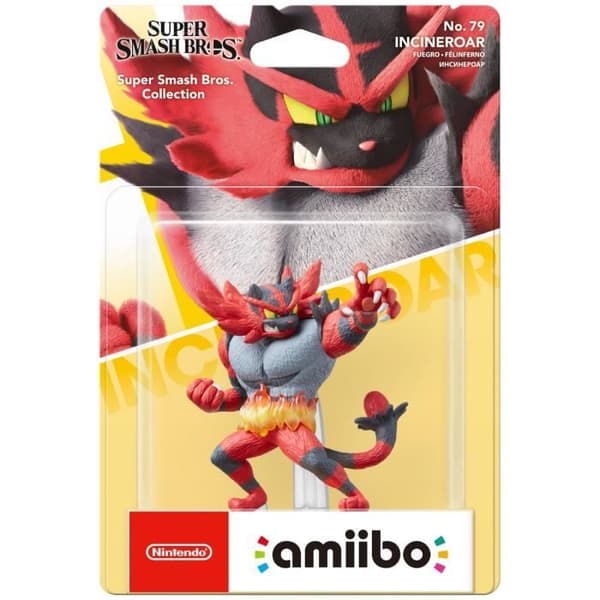 Amiibo Figur - Incineroar nr 79 • Super Smash Bros. Collection