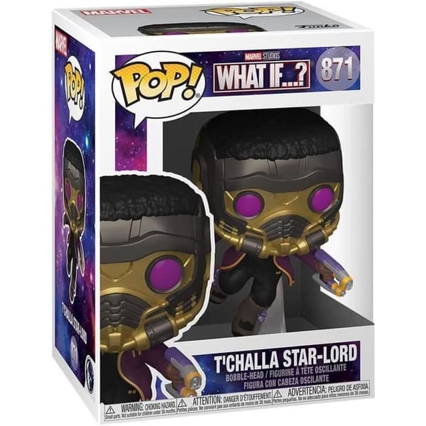 Funko Pop! Marvel Studios: Tänk om...? - T'Challa Star-Lord