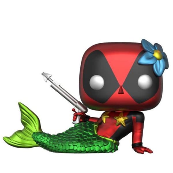 Figurine Funko POP & t-shirt Marvel Deadpool Sjöjungfru Exklusiv