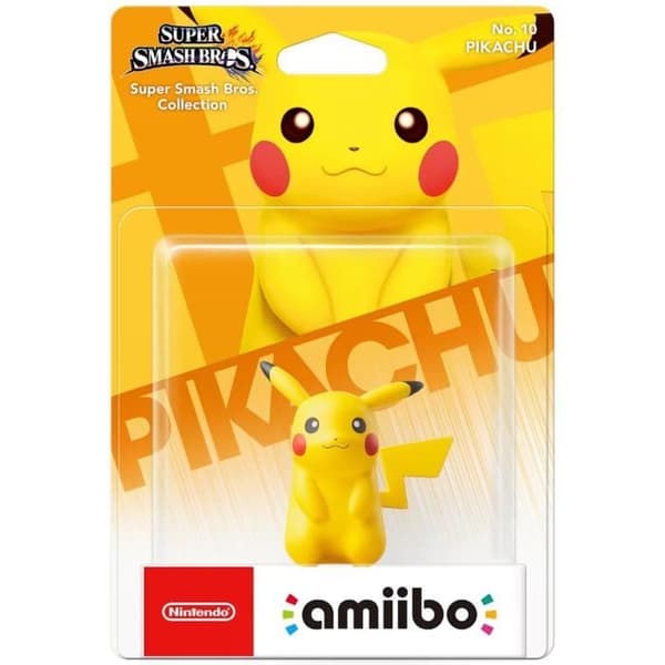 Amiibo Figur - Pikachu nr 10 • Super Smash Bros. Collection